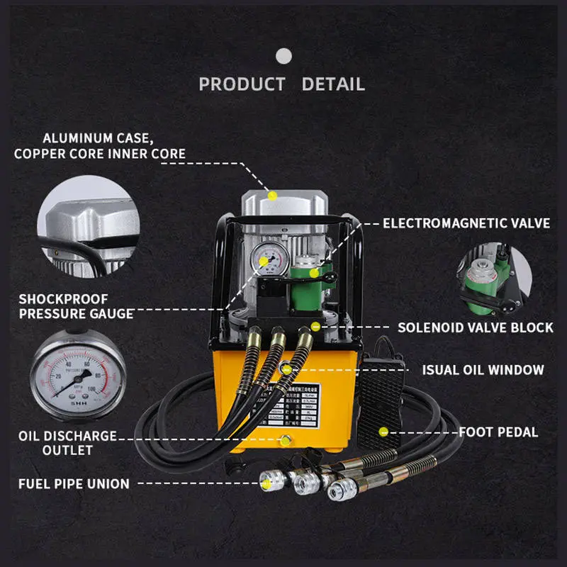 Promotion High Quality Pump Ultra-high Pressure Manual Control Two-way Electric Pump — image 3