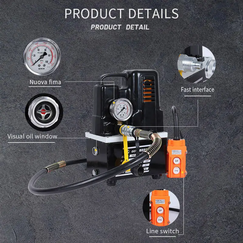 Premium Quality Pump Convenient Use Black High-pressure Electric Pump Iron QQ700 — image 4