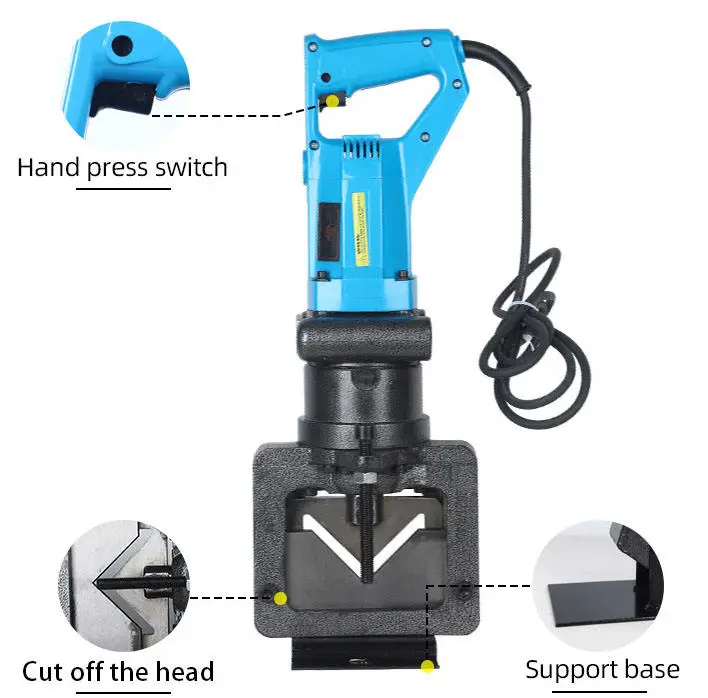 Jinpai 60x60 mm Angel Iron Cutting Tools Hydraulic Angle Iron Cutter Electric Angle Cutting Machine — image 7