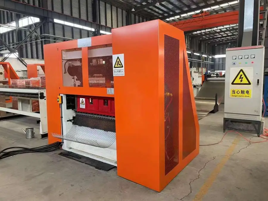 Metal Mesh Fence Curtain Wall Making Expanded Metal Mesh Machine — image 3