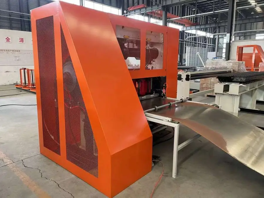 Metal Mesh Fence Curtain Wall Making Expanded Metal Mesh Machine — image 4