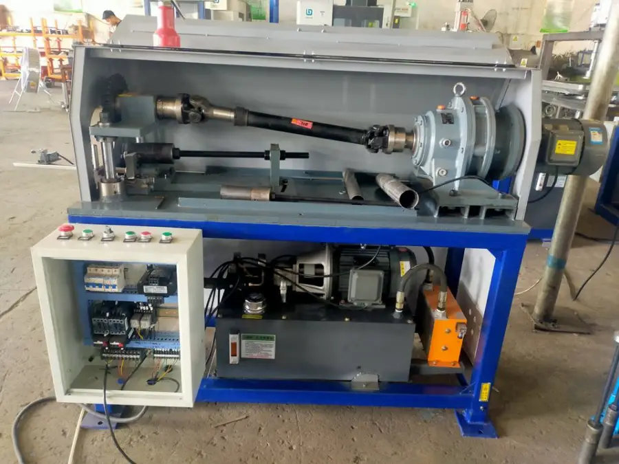Muffler Steel Tube Small Hole Punch Hydraulic Pipe Punching Machine — image 5