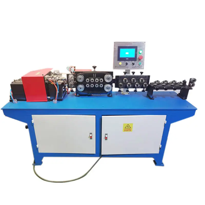 Thin Metal Stainless Steel Aluminum Brass Copper Pipe Straightening Cutting Machine — view 1