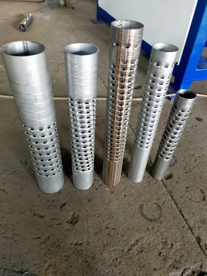 Exhaust Muffler Tube Round Hole Stainless Steel Hydraulic Pipe Punching Machine — image 6