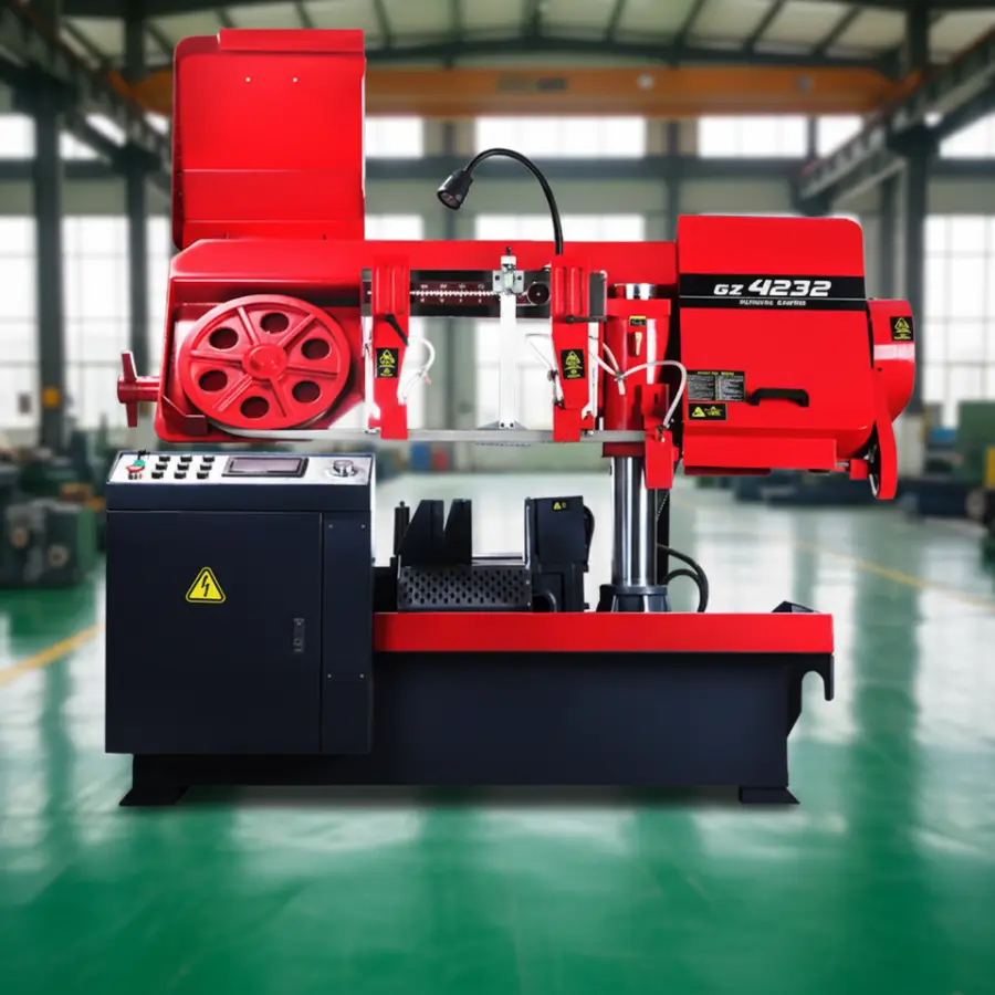 Fully Automatic CNC Horizontal Band Saw, Metal Steel Bar Cutting Saw Machine — view 1