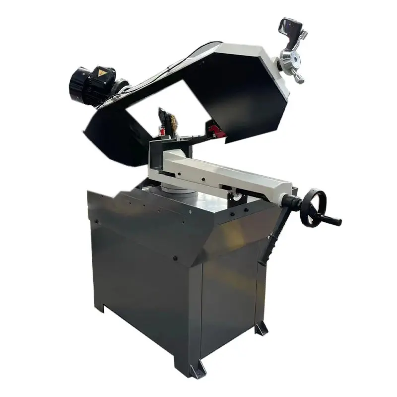 Small Mini China Electric Cutting Pipe Steel Manual Metal Cutting Band Saw Machine — image 4