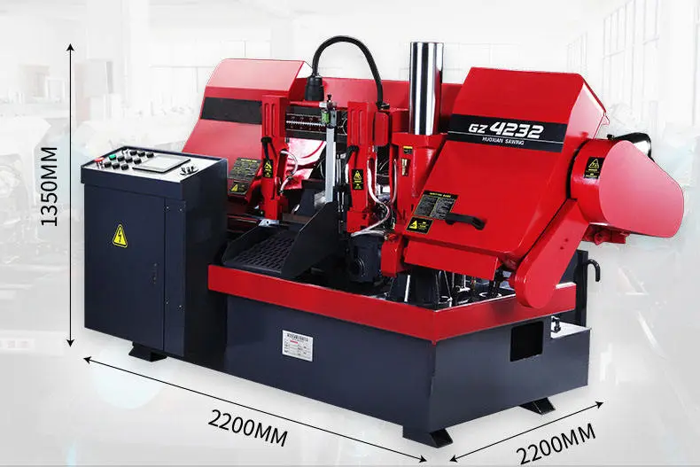 Fully Automatic CNC Horizontal Band Saw, Metal Steel Bar Cutting Saw Machine — image 7