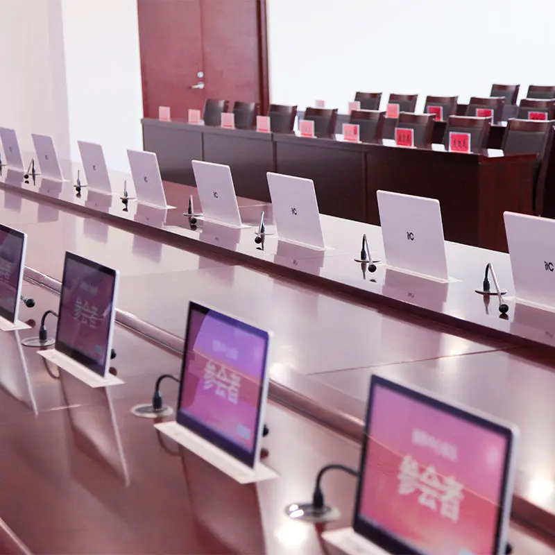 ITC Hidden Desk Retractable Motorized Super Light 15.6 17.3 21.5 Inch Pop up Monitor Computer Lift for Conference System — image 4