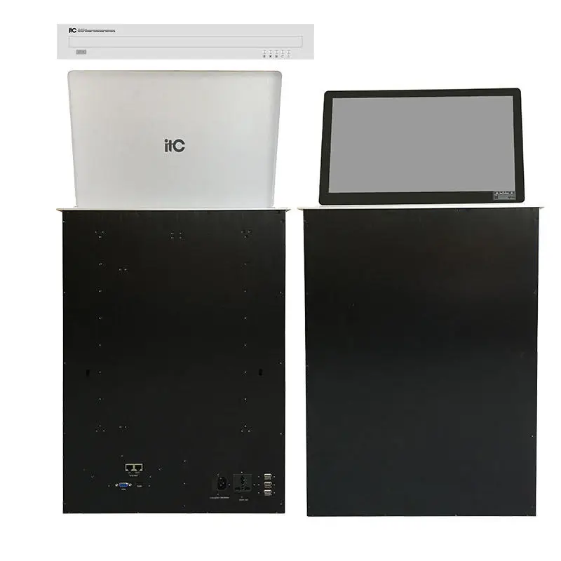 NEW Motorized Paperless Dual-screen Interactive Monitor Lift, with Ultra-thin 15.6" 17.3" 21.5" Capacitive LCD Touch Scr — view 1