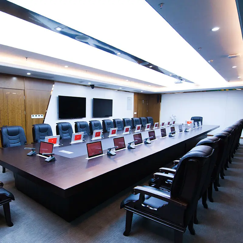 15.6 17.3 21.5 Retractable Motorized Monitor Lift Tv Lift Mechanism Motorized with Motorized MIC for Paperless Conference System — image 7