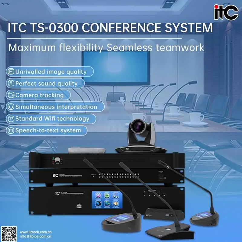 High-end Desk Gooseneck Discussion Digital Wireless Conference Microphone Audio System 1 President 7 Delegate — image 4