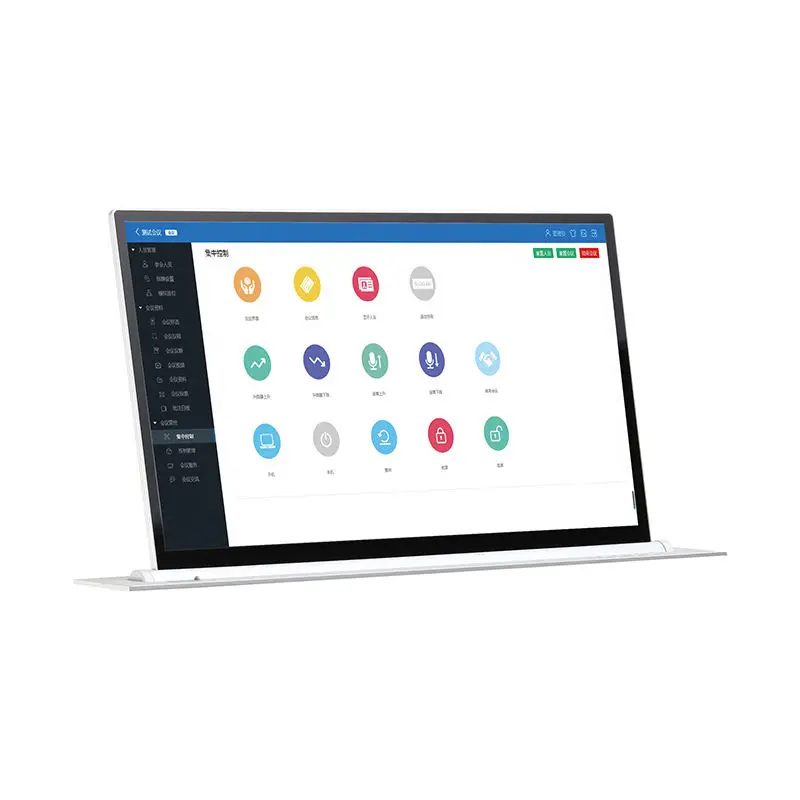ITC Hidden Paperless Conference System 15.6 Inch Motorized Electric Table LCD Monitor Lift Paperless Conference System — image 4