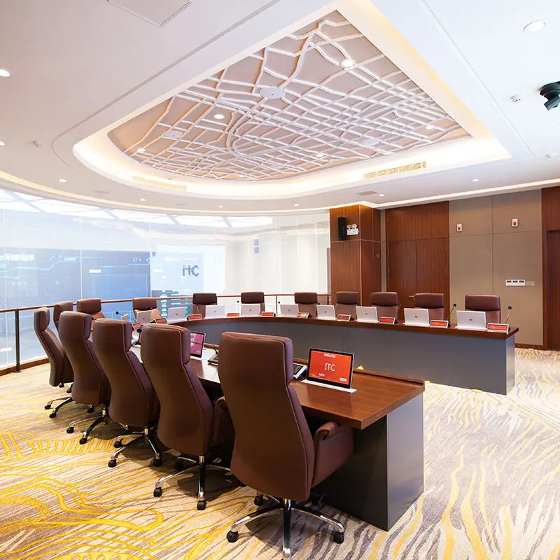 ITC Hidden Paperless Conference System 15.6 Inch Motorized Electric Table LCD Monitor Lift Paperless Conference System — image 5