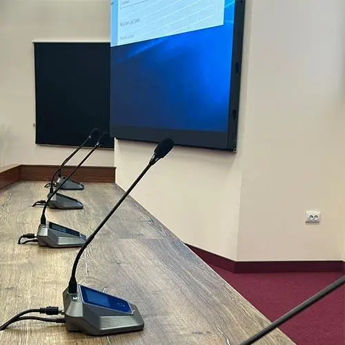 ITC Meeting Voting Discussion Table Wired Digital Conferencing Daisy Chain Conference System Delegate Unit Microphone — image 3