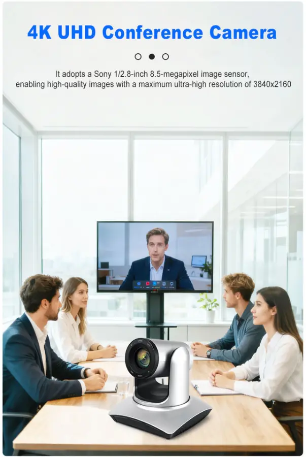 All-in-One Audio Video Conferencing Kit Gesture Controlled Auto-tracking 4k Video Camera BT Wireless Speakerphone AV — image 5