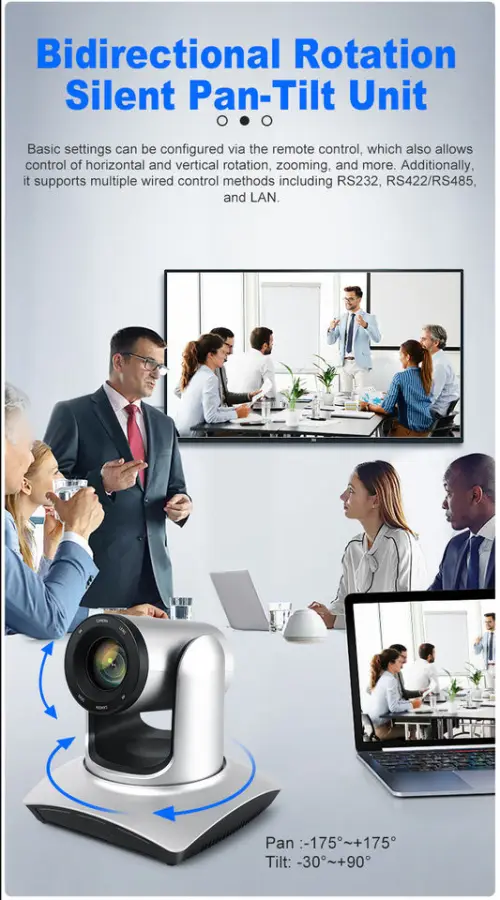 All-in-One Audio Video Conferencing Kit Gesture Controlled Auto-tracking 4k Video Camera BT Wireless Speakerphone AV — image 7