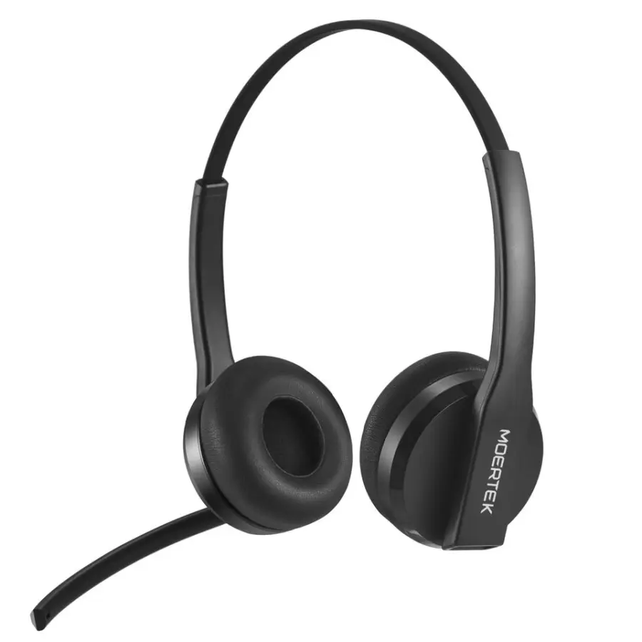 Wireless Bluetooth Headset ENC Noise Canceling Microphone 14H Playtime Over-Ear Headphones with Mute Button for PC Lapto — view 1