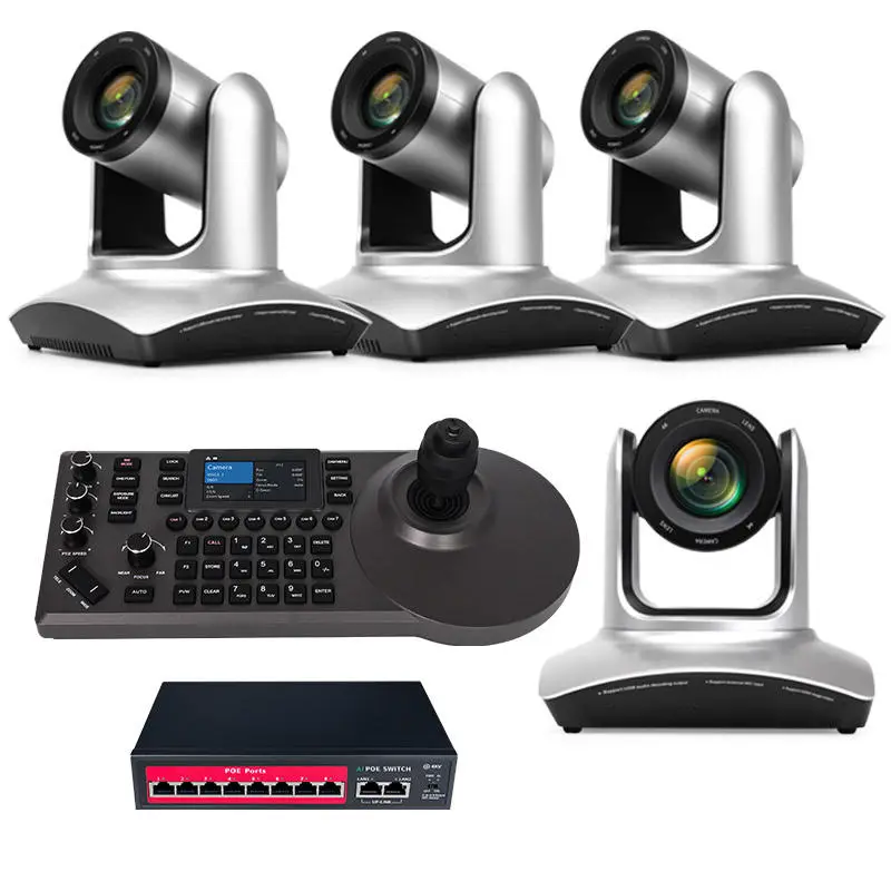 4K PTZ Conference Camera System Controller 8.5MP Auto Tracking Video Conferencing Bundle for Meeting Room, Church, Class — view 1