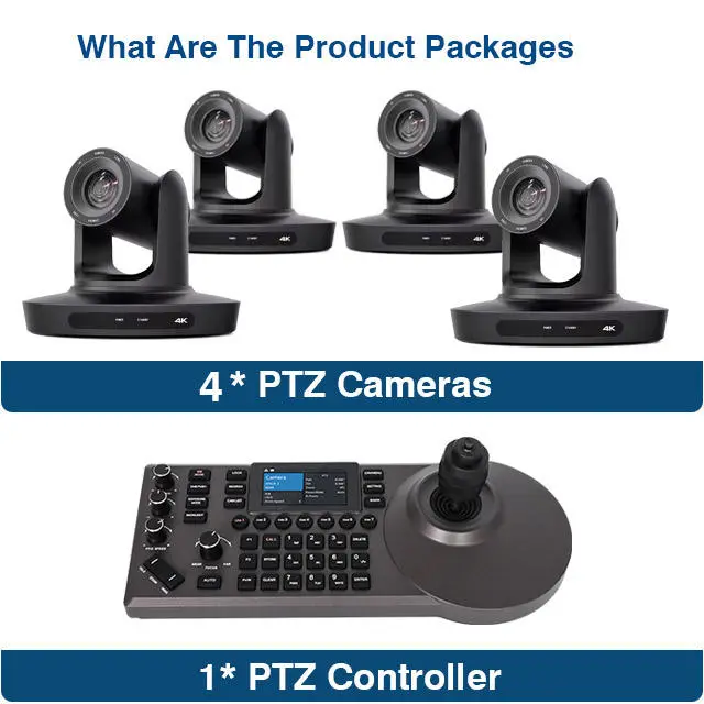 Free Shipping 4K 20X Optical Zoom AI Auto Tracking Conference Camera HD MI LAN USB3.0 POE Live Streaming Broadcast for Voting — image 3