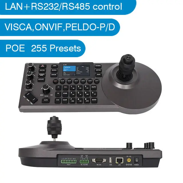 4K 4-Camera PTZ Bundle with Controller, 20x Optical Zoom, Support NDI|HX2, 10m Audio, for Live Streaming & Video Conference — image 6