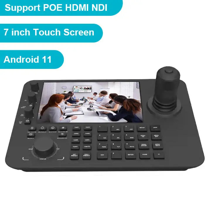 Ultra 4K Camera Kit IP POE NDI HD MI 12X/20X PTZ Camera Bundle With 7 Inch Screen Controller Joystick Video Mixer Switcher — image 4