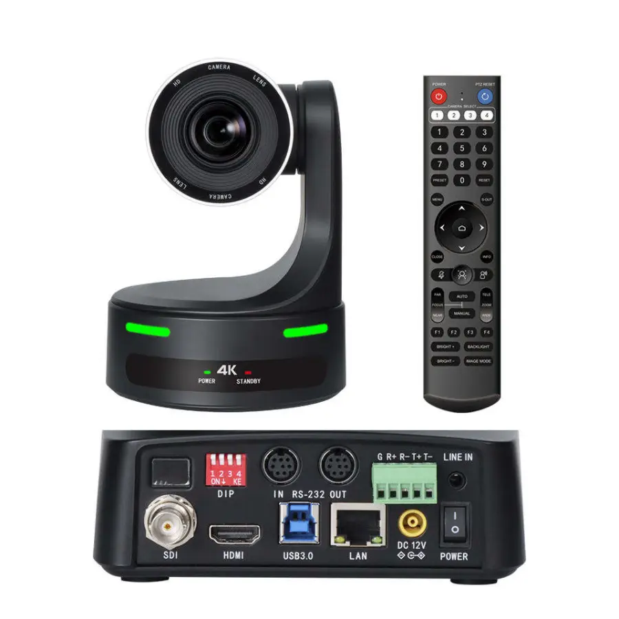 4K 20X NDI PTZ Camera Bundle 4D Joystick PTZ Controller 3G-SDI IP PoE Controller Keyboard PTZ Camera — image 3
