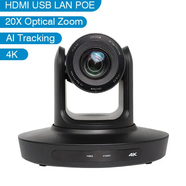 Conference Camera Controller Bundle Kit=2pcs 4K 20X AI Tracking PTZ Video Broadcasting Camera+4D Keyboard Joystick Controller — image 4