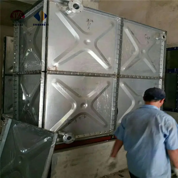 Shuangyi 5000L 40000L 100000L 250CBM 500m3 HDG Galvanized Steel Round/Square Water Storage Tank CE ISO Certified Industrial — image 6
