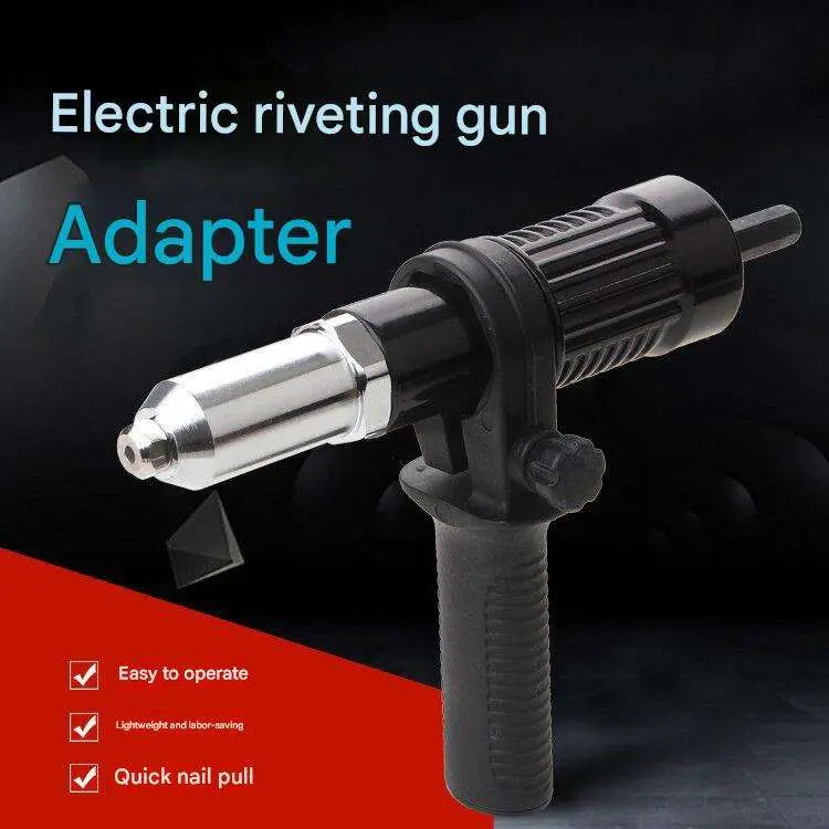 New Electric Rivet and Nut Gun Riveting Tool Cordless Riveting Drill Adapter Electric Rivet Gun Accessories — view 1