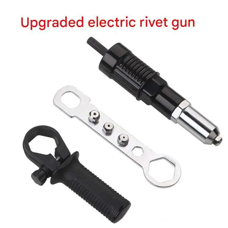 New Electric Rivet and Nut Gun Riveting Tool Cordless Riveting Drill Adapter Electric Rivet Gun Accessories — image 5