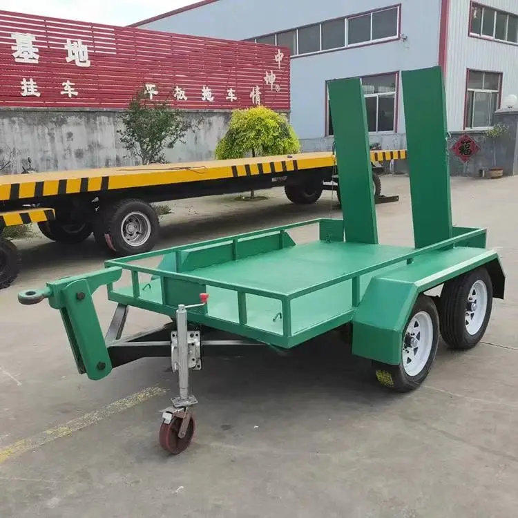 Customized Car Hydraulic 3 Tonne Trailer Low Bed Tilt Trailer Tandem Car Trailer — image 3