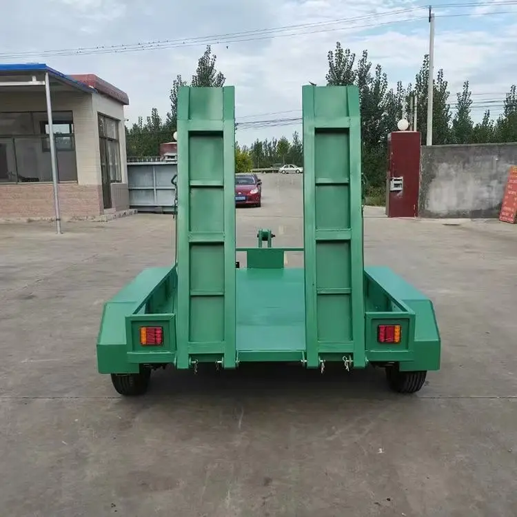 Customized Car Hydraulic 3 Tonne Trailer Low Bed Tilt Trailer Tandem Car Trailer — image 4