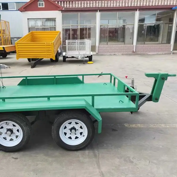 Customized Car Hydraulic 3 Tonne Trailer Low Bed Tilt Trailer Tandem Car Trailer — image 5