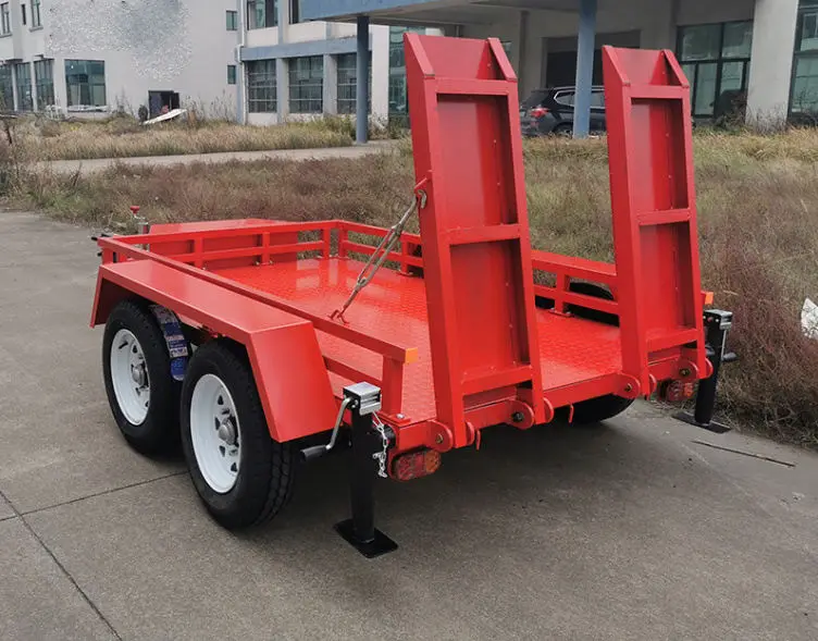 Customized Car Hydraulic 3 Tonne Trailer Low Bed Tilt Trailer Tandem Car Trailer — image 6