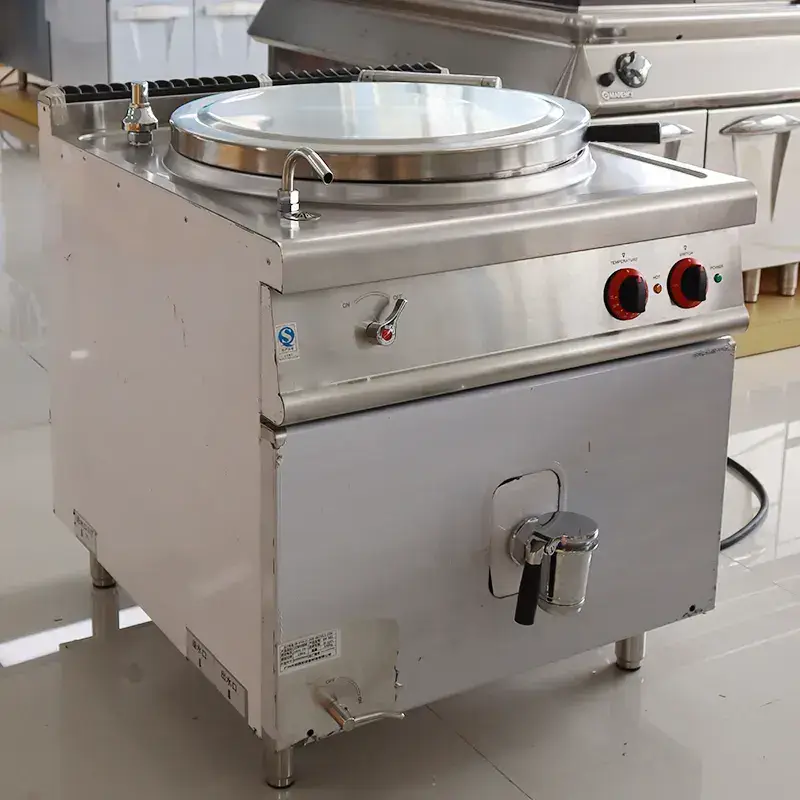 80L High Configuration Pressure Cooker Industrial Electric Jacketed Cooking Kettle Kitchen Equipment for Restaurant — image 2