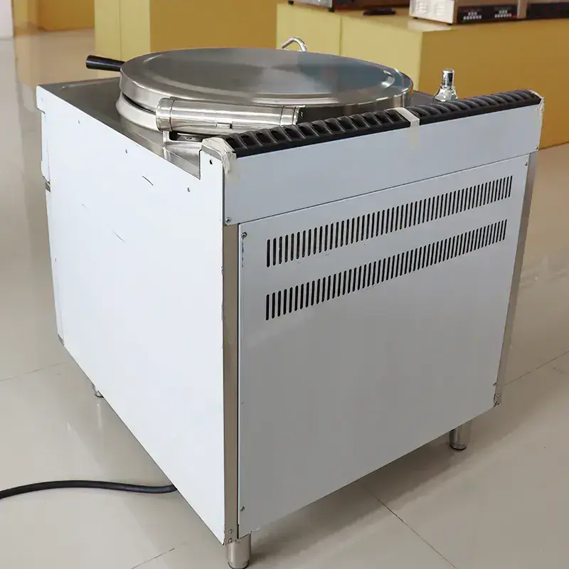 80L High Configuration Pressure Cooker Industrial Electric Jacketed Cooking Kettle Kitchen Equipment for Restaurant — image 4