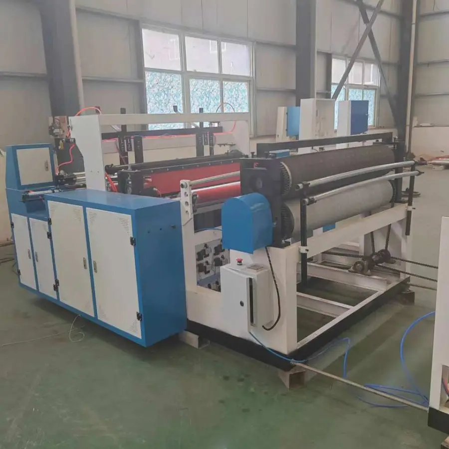 1800-Type Toilet Paper Production Line Semi-Automatic Paper Products Processing Machine Small Roll Paper Making Machine — view 2