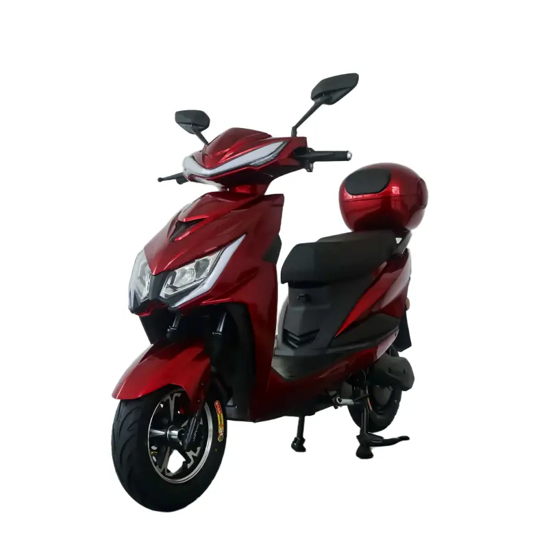 China Factory Supply Long Range Adult E-Bike with Pedals 3.0-10 Inch Wheels Electric Moped Electric Motorcycle OEM Avail — view 1