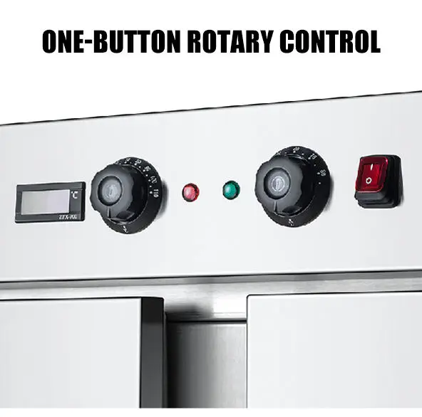 Stainless Steel Commercial Kitchen Equipment 4 Layer Mobile Food Warmer Cart Heated Holding Cabinet in Banquet — image 4