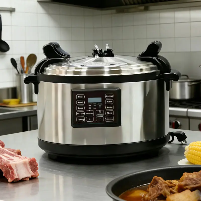 Commercial Kitchen Equipment 50 Litre Electric Pressure Cooker Stainless Steel Multiple Functions Smart Cooking Pot Hote — view 1
