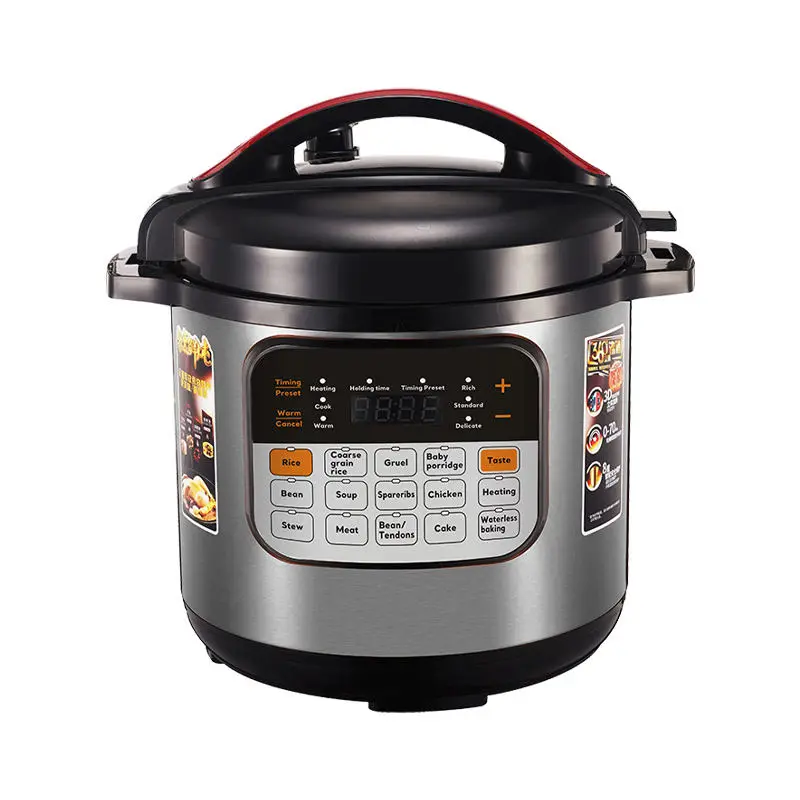 Low Price 5L 6L Stainless Steel Aluminum Non-Stick Pan Liner 13-in-1 Multifunctional Electric Pressure Cookers LCD Display — image 3