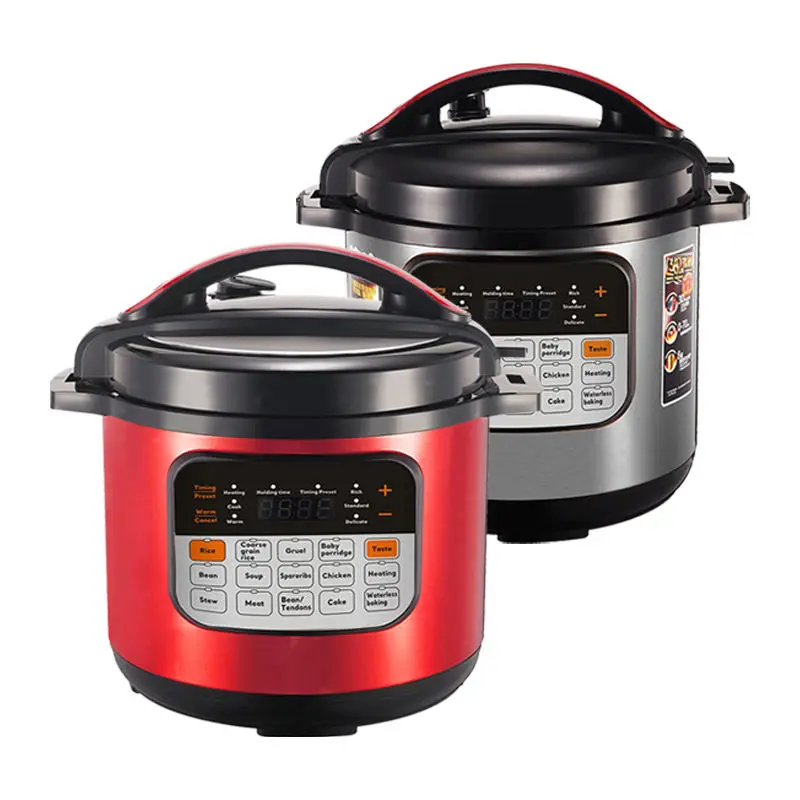 Low Price 5L 6L Stainless Steel Aluminum Non-Stick Pan Liner 13-in-1 Multifunctional Electric Pressure Cookers LCD Display — image 7