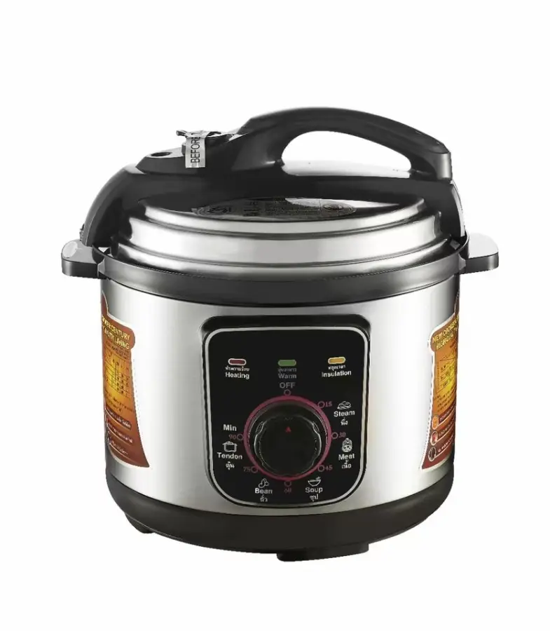 Household Use Kitchen Cooking 4L 800W Stainless Steel Multi-Function 6-in-1 Electric Pressure Cooker for Car — view 1