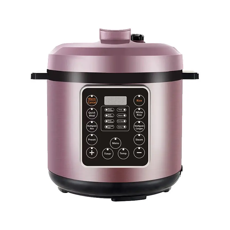 Smart 12-In-1 Multi-Function Electric Pressure Cooker Programmable Settings Stainless Steel Housing Household Hotel Use — view 2