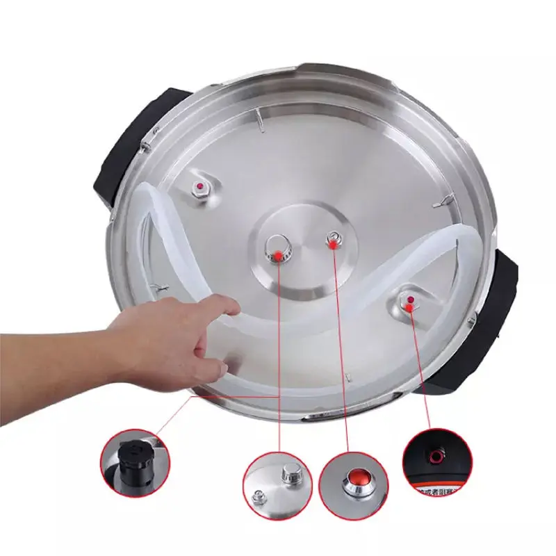 Commercial Stainless Steel 10L Multi Cooker Automatic Smart Timing Non Stick Inner Pot Electric Pressure Cooker 12L Car Use — image 5