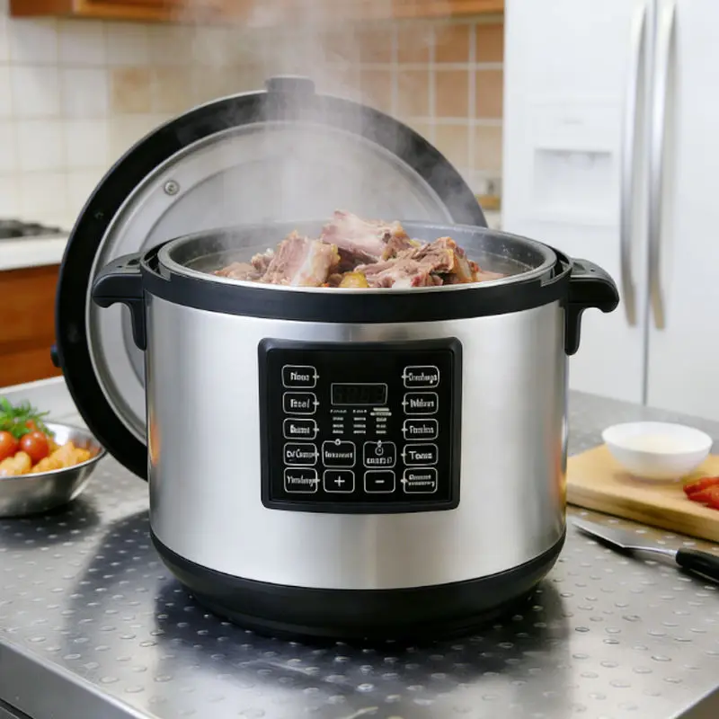 73L75L Commercial Kitchen Equipment Electric Pressure Cooker Large Stainless Steel Multifunction Rice Cooker Restaurant Hotel — image 3
