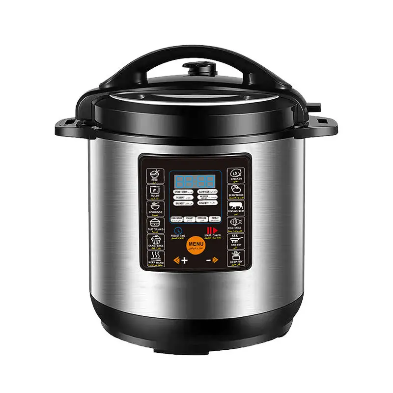 Household 8 Quarts 10 Quarts Multi-functional Stainless Steel Cook Soup Large Electric Pressure Cooker — image 3