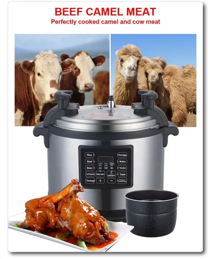 Professional Commercial Stainless Steel 73 Electric Pressure Cooker Smart Large Pot with Multi-Function Cooking Hotel Use — image 5