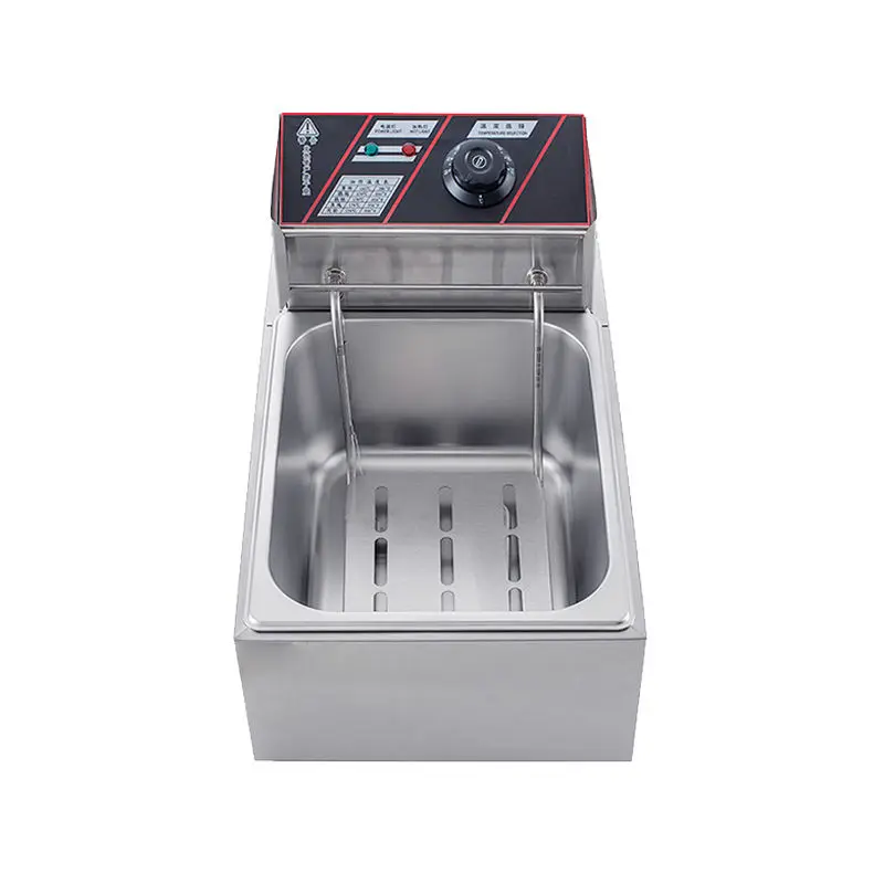 Factory Direct Sales Restaurant Stainless Steel Large Square Automatic Long French Fries Fryer for Donuts — image 5