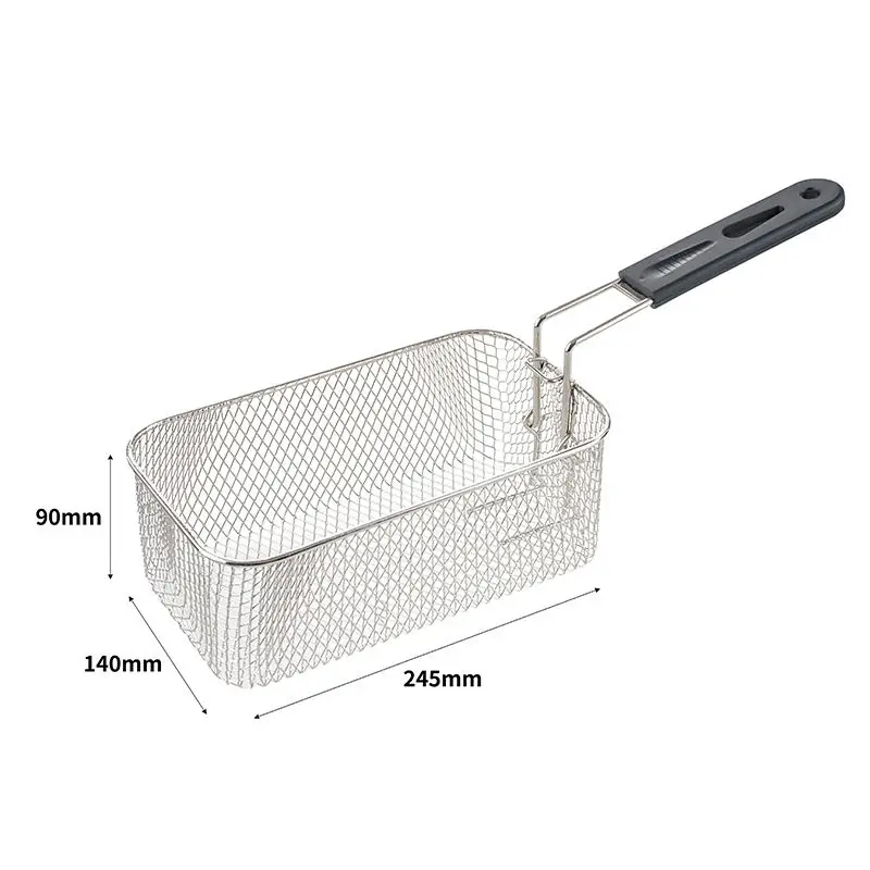Stainless Steel Long French Fries Without Oil Double Frying Basket Potato Chips Continuous Fryer for Restaurant — view 5